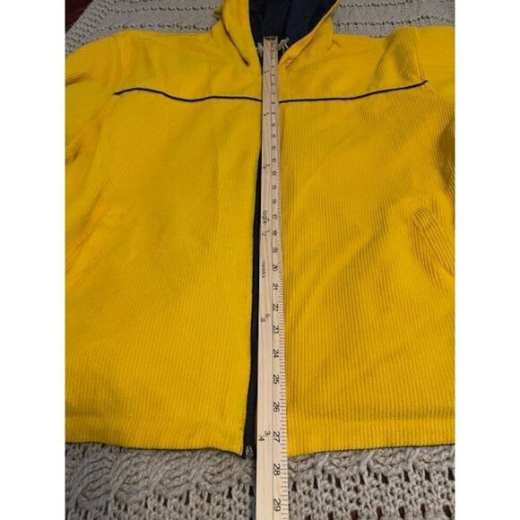 Outbrook Women's Reversible Hooded Jacket women’s size 2X Yellow & Navy Zip-Up - Picture 6 of 16